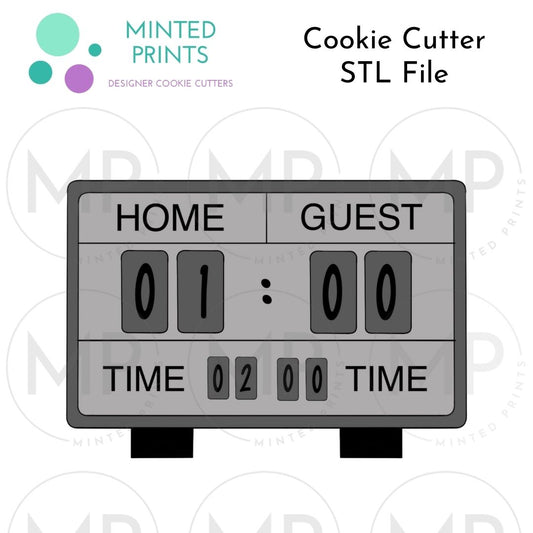 Scoreboard Cookie Cutter STL DIGITAL FILE