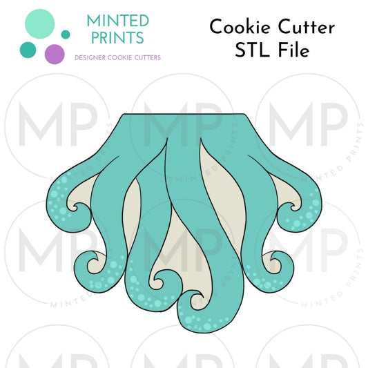 Tentacles Cookie Cutter STL DIGITAL FILE