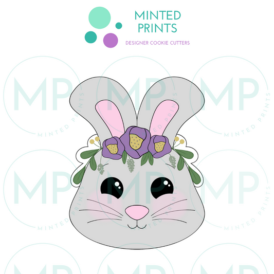2024 Floral Bunny Cookie Cutter STL DIGITAL FILE