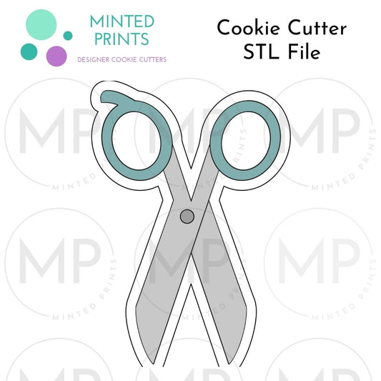 Scissors Cookie Cutter STL DIGITAL FILE
