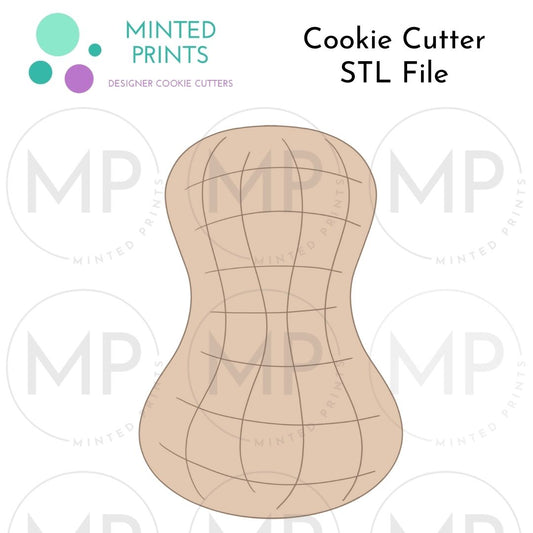 Peanut Cookie Cutter STL DIGITAL FILE