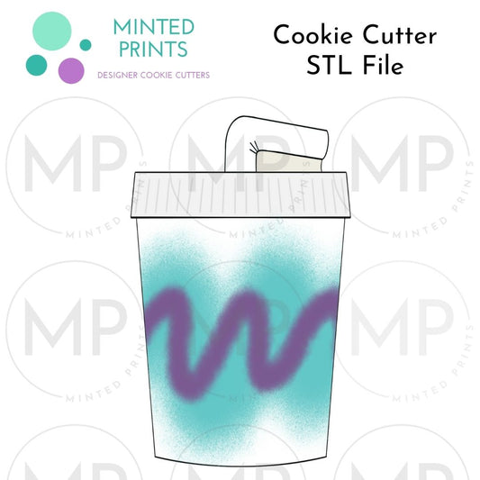 Tall Soda Cup Cookie Cutter STL DIGITAL FILE
