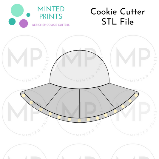 UFO Cookie Cutter STL DIGITAL FILE