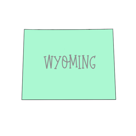 Wyoming State Cookie Cutter & STLs