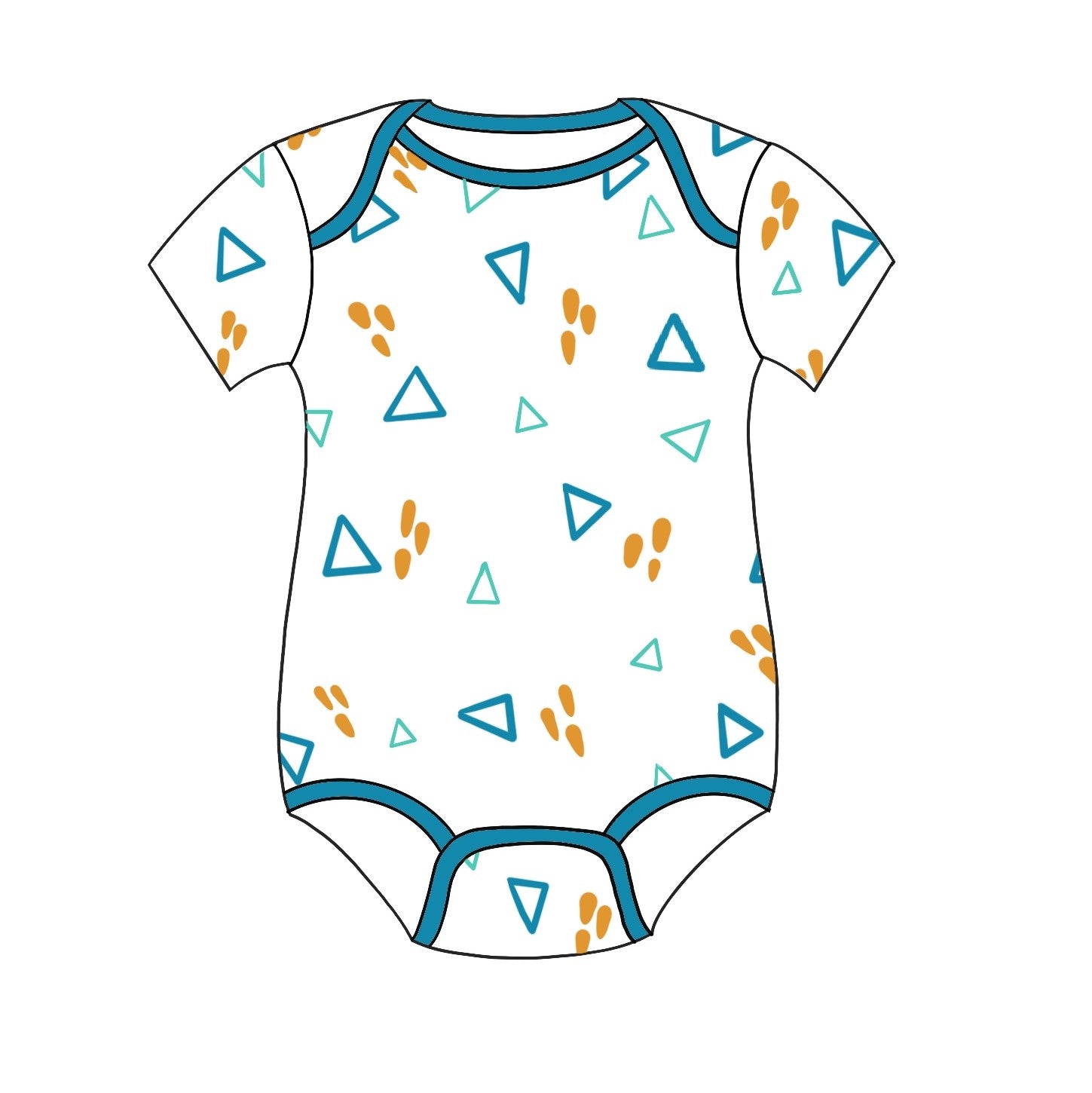 STL file Baby shower cookie cutters - #08 - baby bodysuit (style 3