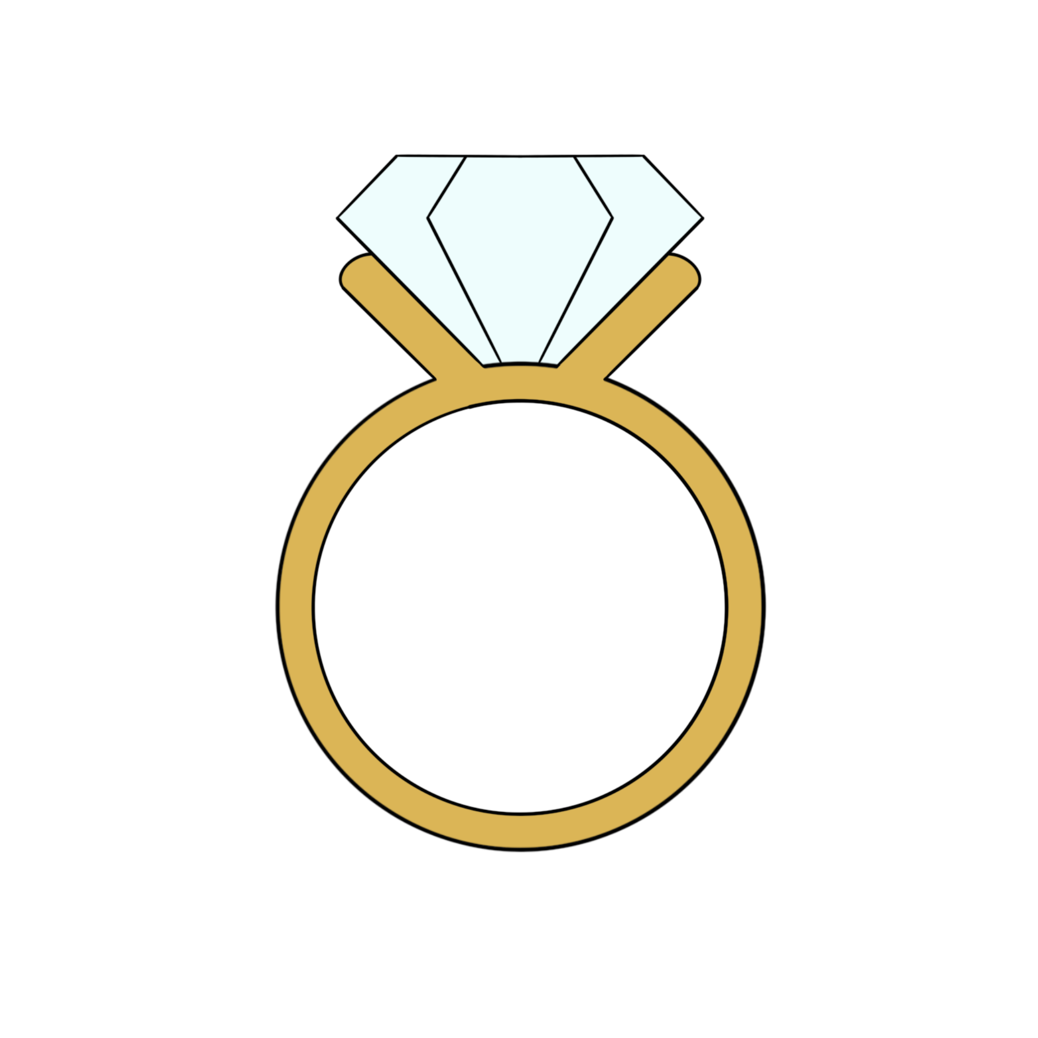 diamond ring cartoon