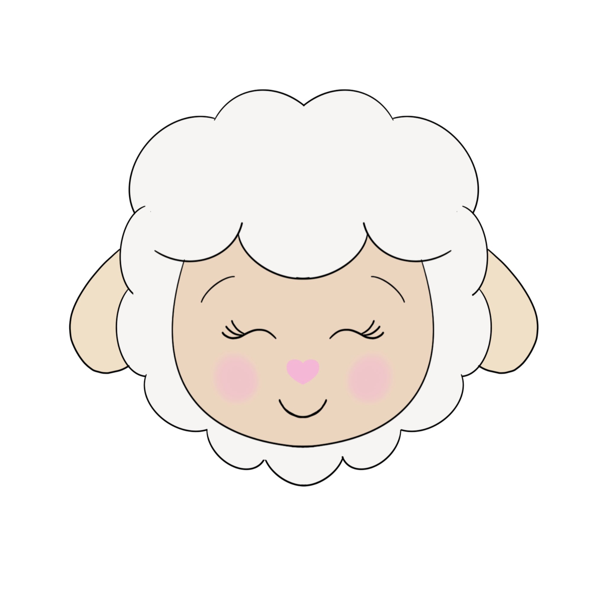 Lamb Face Cookie Cutter And Stls Minted Prints 5624