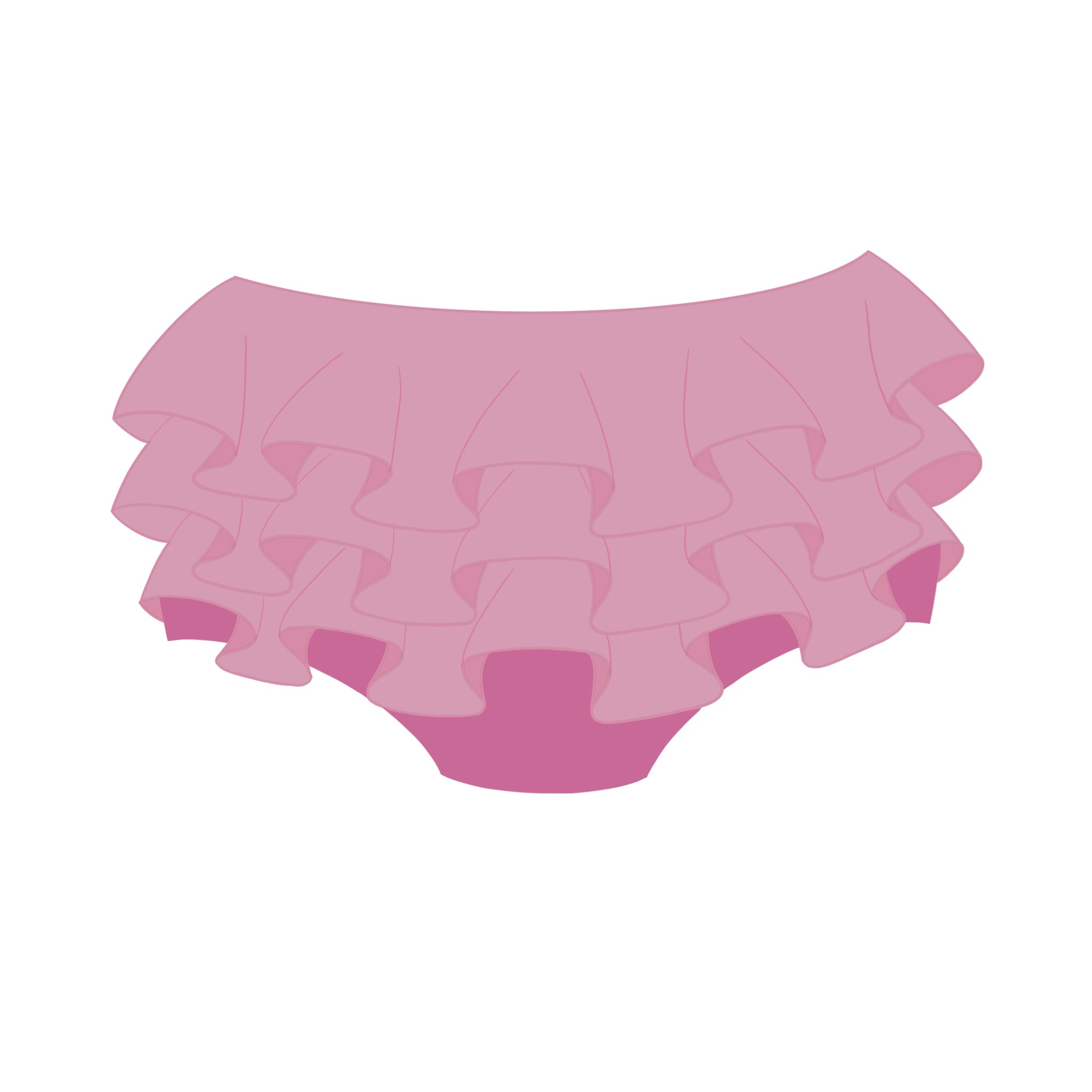 Frilly Pink Diaper -  Canada