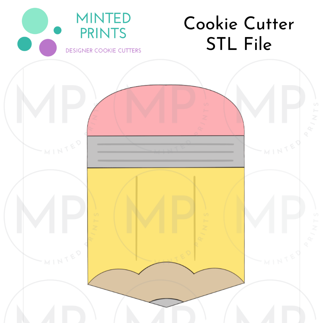 School Stack Puzzle Set of 2 or 3 Cookie Cutter STL DIGITAL FILES