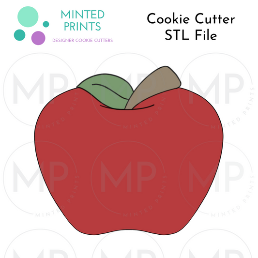 2024 Apple Cookie Cutter STL DIGITAL FILE