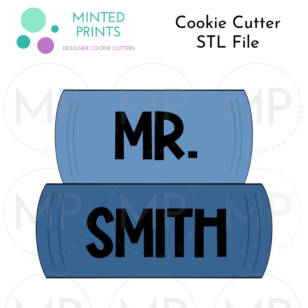 2024 Book Stack Cookie Cutter STL DIGITAL FILE