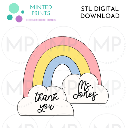 2024 Rainbow Cookie Cutter STL DIGITAL DOWNLOAD