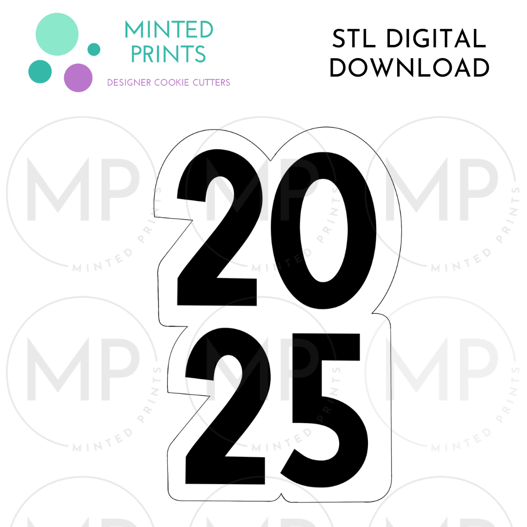 Twenty Something Plaque Cookie Cutter STL DIGITAL DOWNLOAD