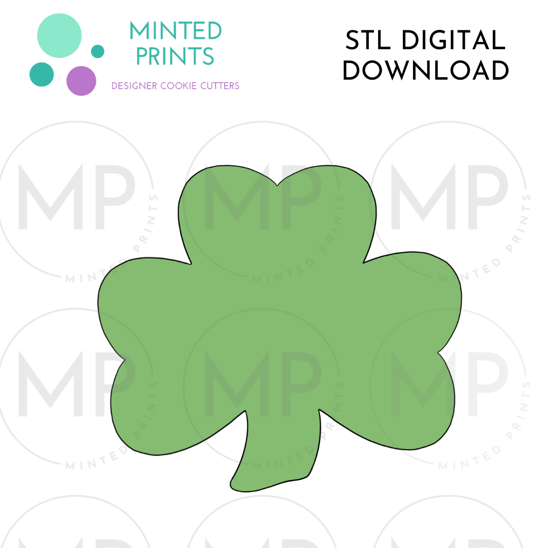 3 Leaf Clover Cookie Cutter STL DIGITAL DOWNLOAD