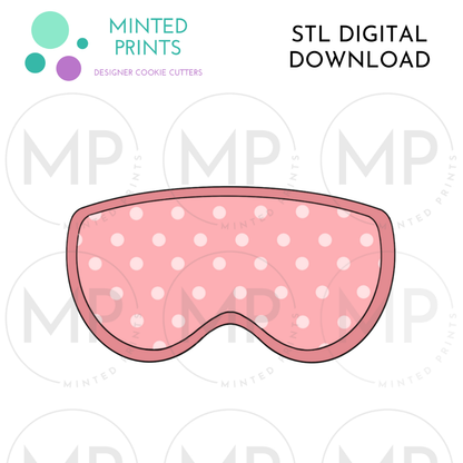 Eye Mask Cookie Cutter STL DIGITAL DOWNLOAD