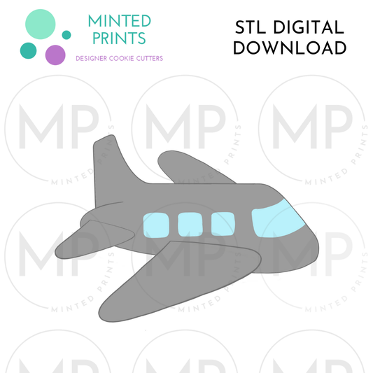 Airplane Cookie Cutter STL DIGITAL DOWNLOAD