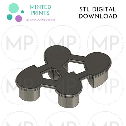 Almond Cookie Cutter STL DIGITAL DOWNLOAD