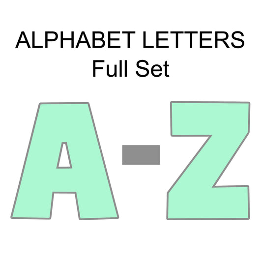 Alphabet Letters Set of 26 Cookie Cutters and STL Files