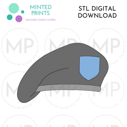 Army Beret Cookie Cutter STL DIGITAL DOWNLOAD