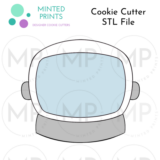 Astronaut Helmet Cookie Cutter STL DIGITAL FILE