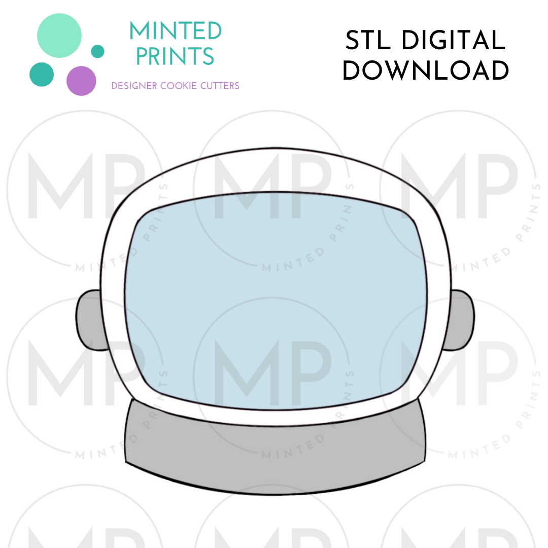 Astronaut Helmet Cookie Cutter STL DIGITAL DOWNLOAD