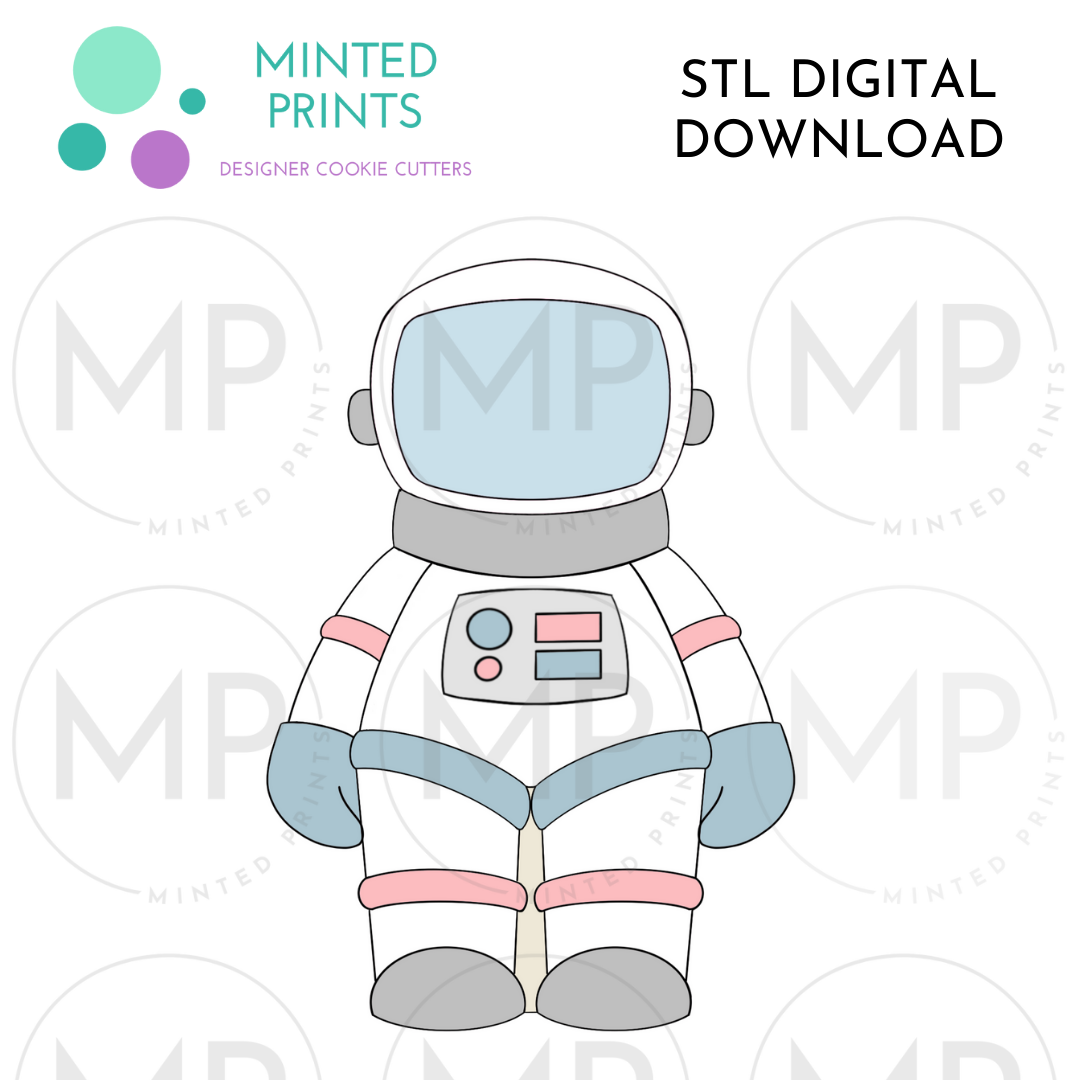 Astronaut Cookie Cutter STL DIGITAL DOWNLOAD