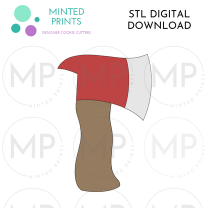 Ax Cookie Cutter STL DIGITAL DOWNLOAD