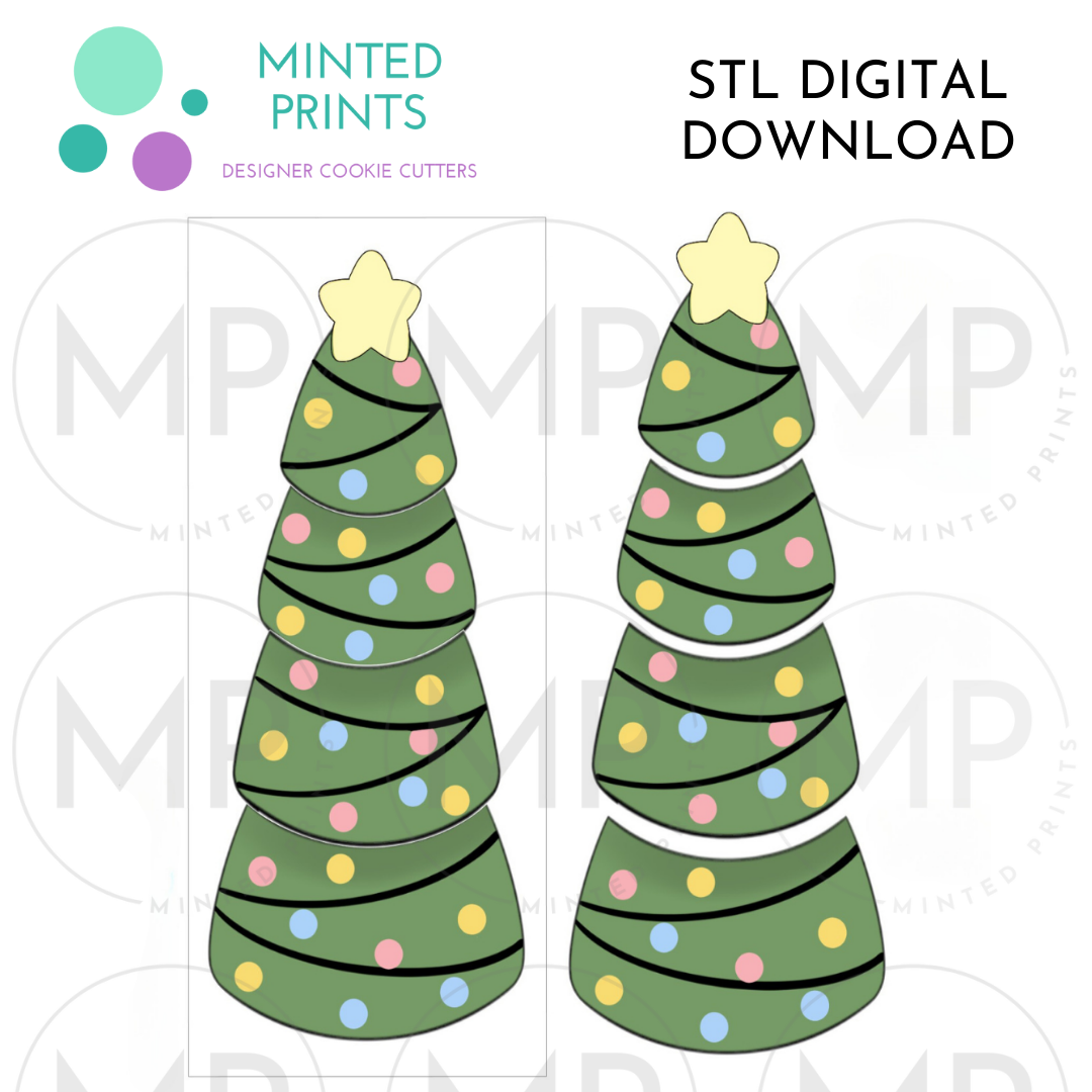 BYO Tree Cookie Cutter STL DIGITAL DOWNLOAD