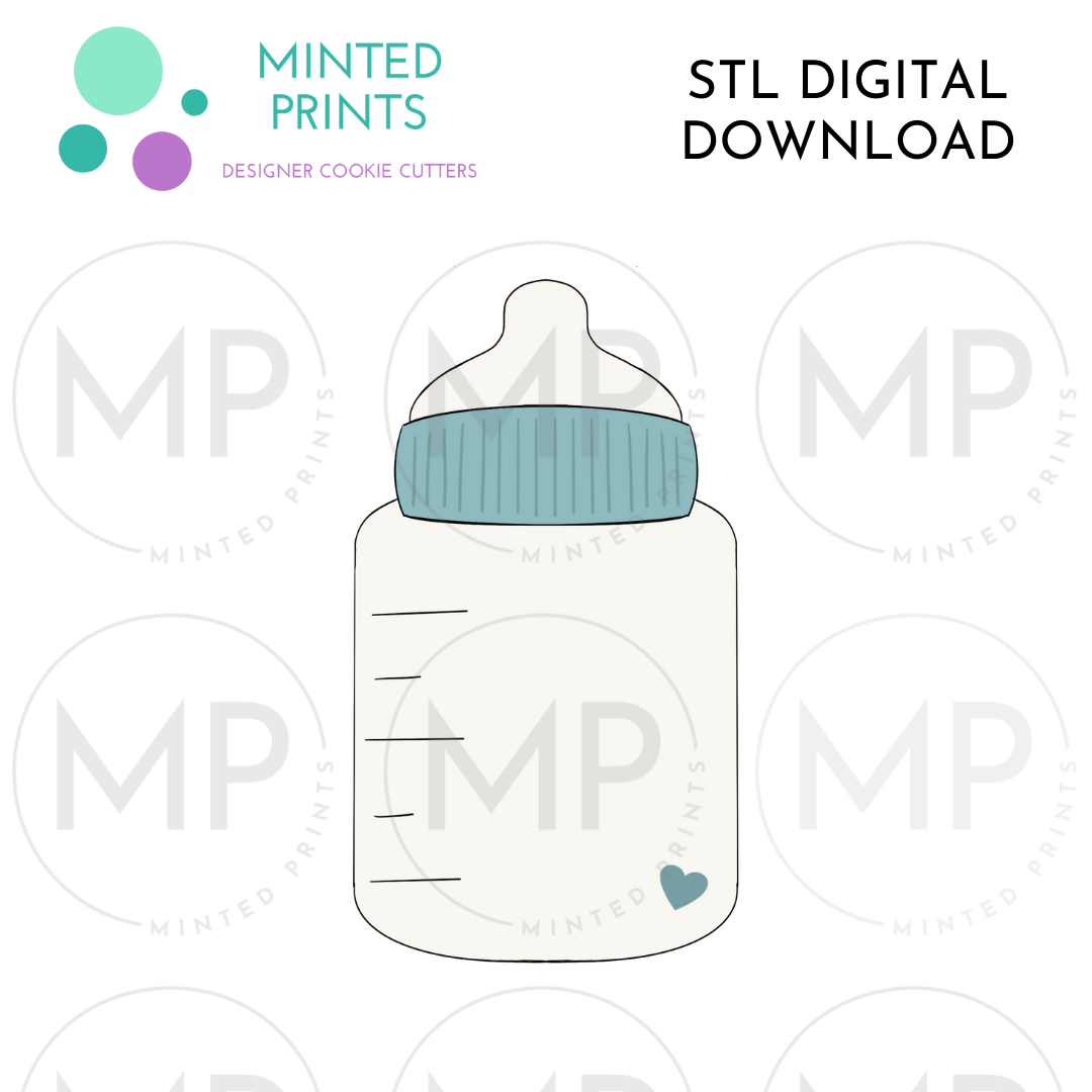 Basic Bottle Cookie Cutter STL DIGITAL DOWNLOAD