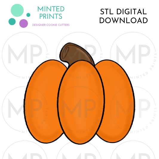 Basic Pumpkin Cookie Cutter STL DIGITAL DOWNLOAD