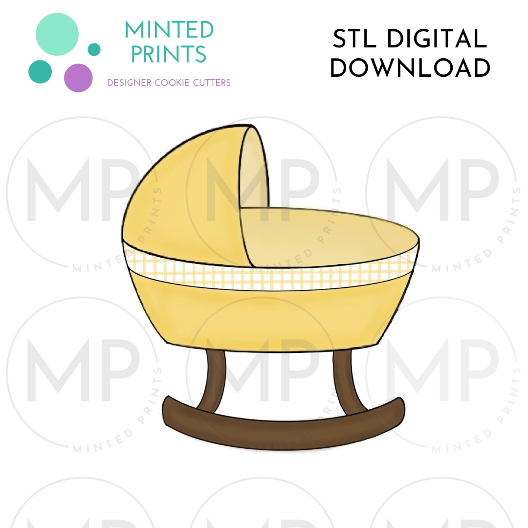 Bassinet Cookie Cutter STL DIGITAL DOWNLOAD