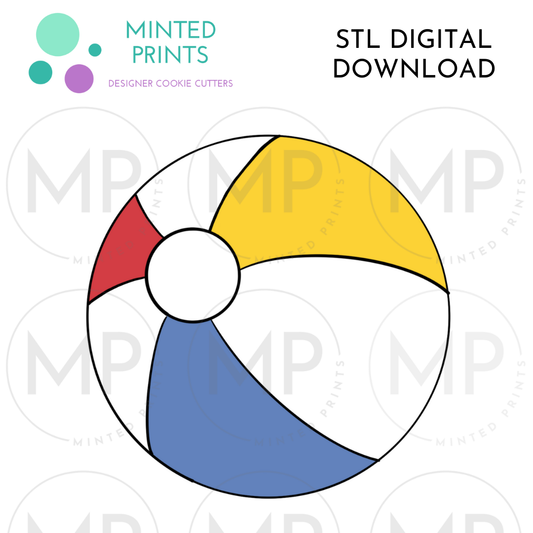 Beach Ball (Circle) Cookie Cutter STL DIGITAL DOWNLOAD