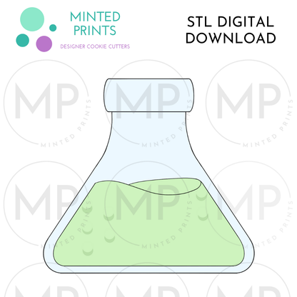 Beaker Cookie Cutter STL DIGITAL DOWNLOAD