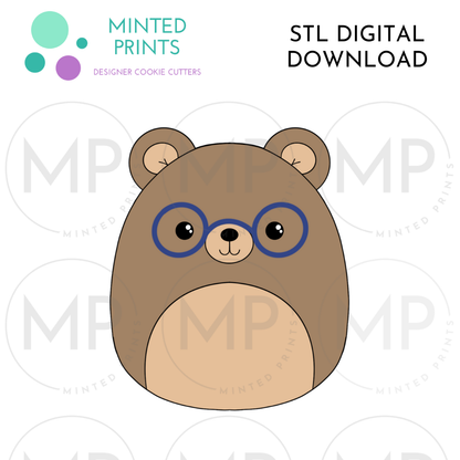 Bear & Frog Plushie Cookie Cutter STL DIGITAL DOWNLOAD