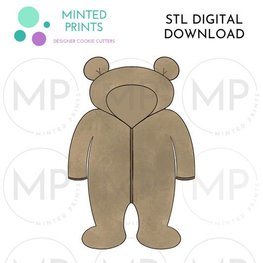 Bear Jumper Cookie Cutter STL DIGITAL DOWNLOAD