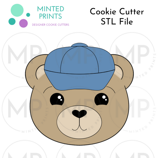 Bear in Hat Cookie Cutter STL DIGITAL FILE