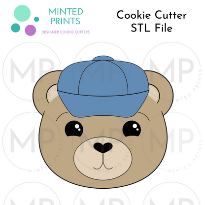 Papa Bear and Bear in Hat Set of 2 Cookie Cutter STL DIGITAL FILES