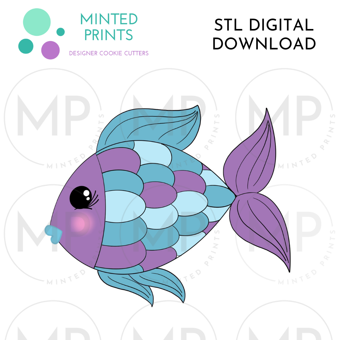 Beta Fish Cookie Cutter STL DIGITAL DOWNLOAD