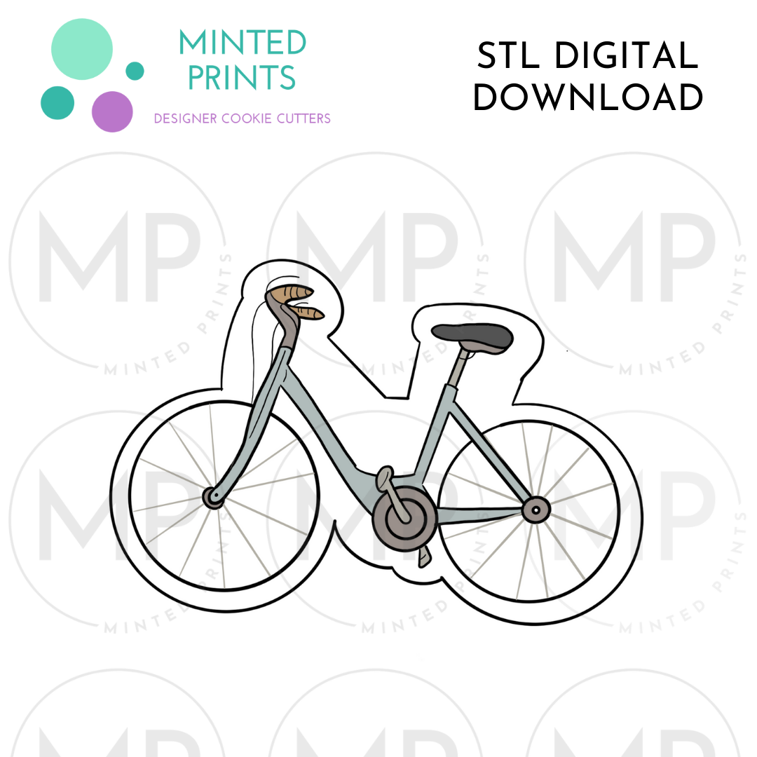 Bicycle Cookie Cutter STL DIGITAL DOWNLOAD