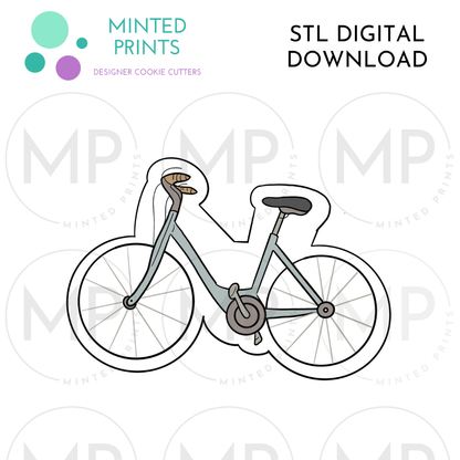 Bicycle Cookie Cutter STL DIGITAL DOWNLOAD