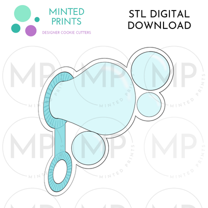 Blown Bubble Wand Cookie Cutter STL DIGITAL DOWNLOAD