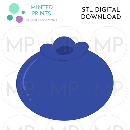 Blueberry Cookie Cutter STL DIGITAL DOWNLOAD