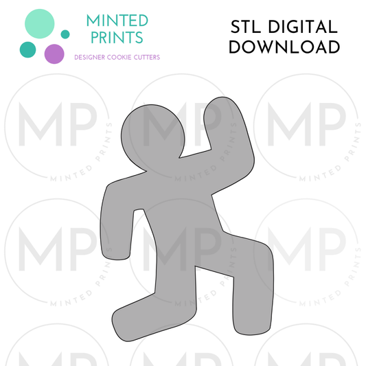 Body Outline Cookie Cutter STL DIGITAL DOWNLOAD