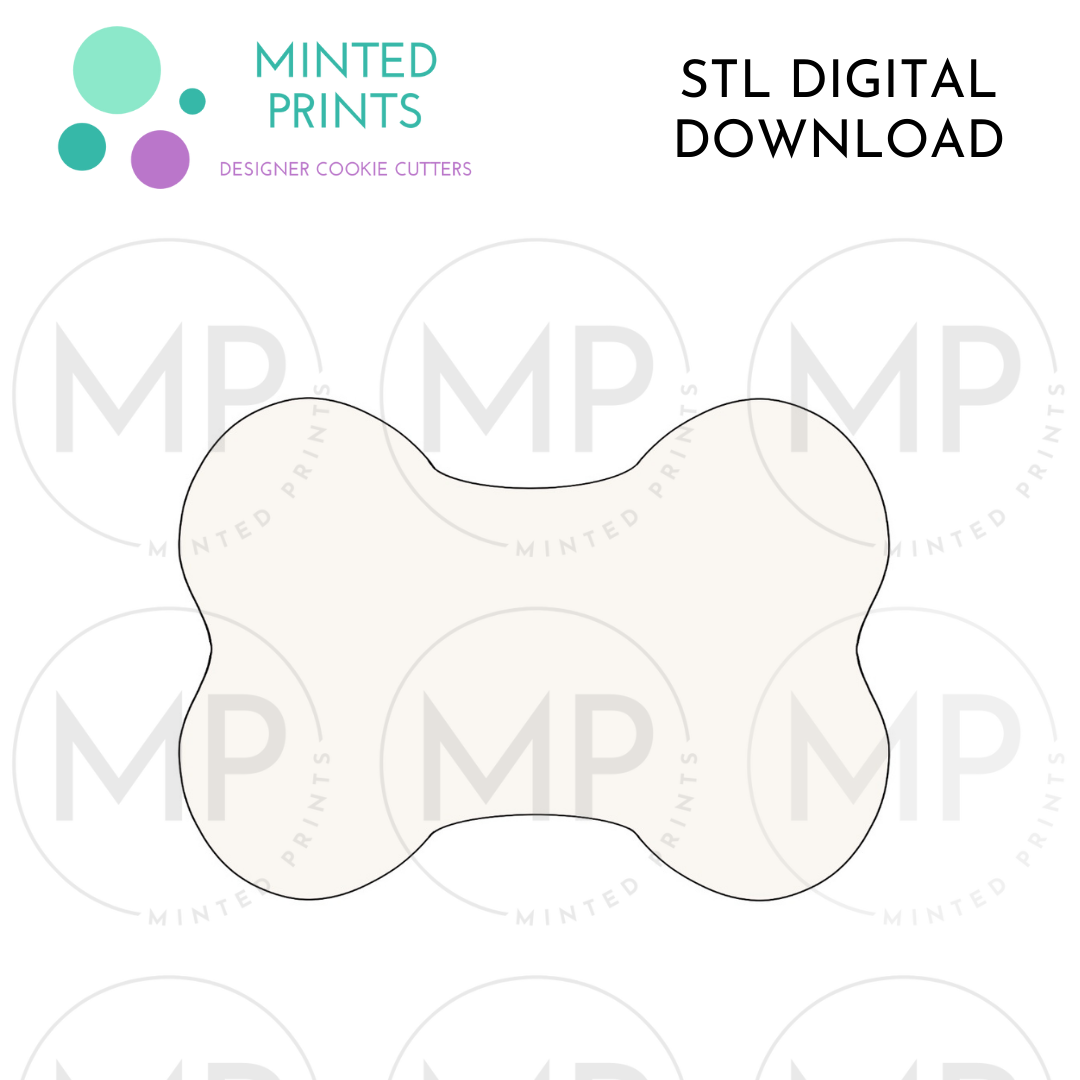 Bone Cookie Cutter STL DIGITAL DOWNLOAD