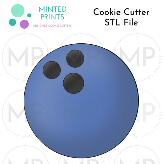 Bowling Ball (Circle) Cookie Cutter STL DIGITAL FILE