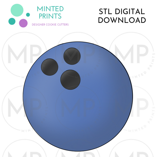Bowling Ball (Circle) Cookie Cutter STL DIGITAL DOWNLOAD