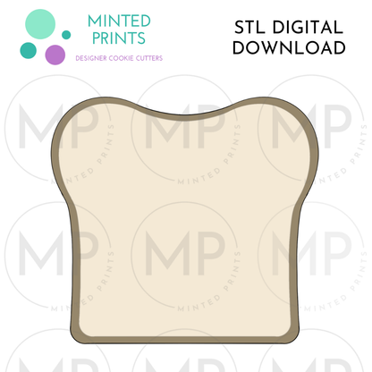 Bread / Toast Cookie Cutter STL DIGITAL DOWNLOAD