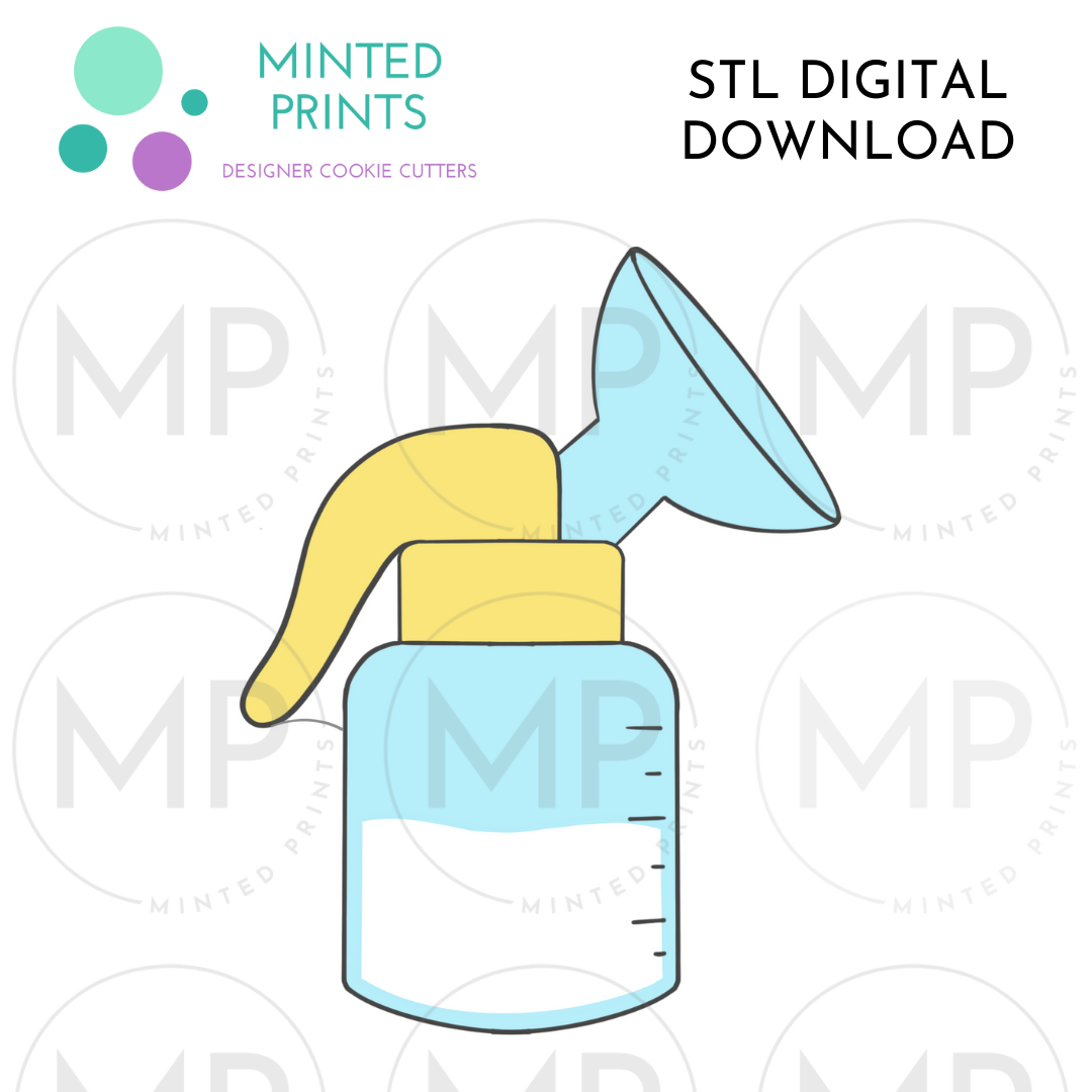 Breast Pump Cookie Cutter STL DIGITAL DOWNLOAD