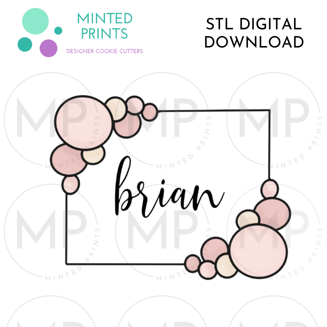 Brian Plaque Cookie Cutter STL DIGITAL DOWNLOAD