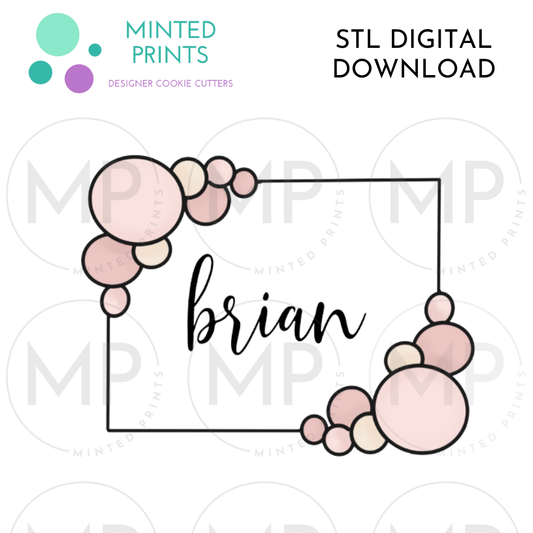 Brian Plaque Cookie Cutter STL DIGITAL DOWNLOAD